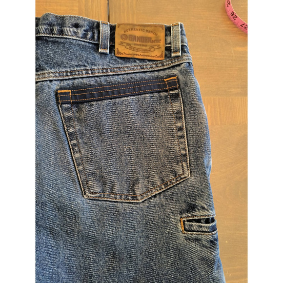 Gander Mountain Jeans Men's 36 x 33 Straight Leg Suspender button Denim - Picture 10 of 15